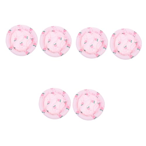 INOOMP 6 Hamster Pad Aus Eisseide Für Haustiere Für Relaxsessel Klein Spielzeug-Haustiere Terrarienreptil Kaninchenzubehör Bartagame Käfig Rosa Pp Baumwolle von INOOMP