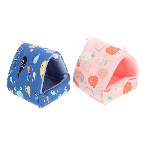 INOOMP 6stücke Hamster Nest Warmes Schlafhaus Für Kleine Tiere Kuschelige Baumwollbetten Für Hamster Eichhörnchen Und Andere Kleintiere Für Winterruhe Und Spielvergnügen Rosa von INOOMP