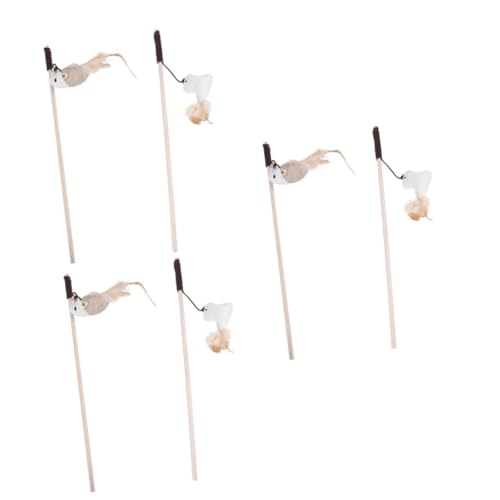 INOOMP 6stücke Holzspielzeug Für Katzen Teiliges Mit Und Vogel-Design Interaktives Katzenspielzeug Bewegung Und Bindung Für Kätzchen Und Erwachsene Katzen INOOMP 6stücke Holzspielzeug Für Katzen Teiliges Mit Und Vogel-Design Interaktives Katzenspielzeug Bewegung Und Bindung Für Kätzchen Und Erwachsene Katzen von INOOMP