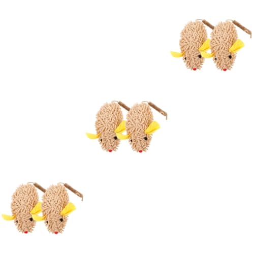 INOOMP 3sets Katzenspielzeug Interaktives Spielzeug Für Indoor-Katzen Spielzeug Quietschende Mäuse Aktives Katzenspielzeug 2pcs * 3 INOOMP 3sets Katzenspielzeug Interaktives Spielzeug Für Indoor-Katzen Spielzeug Quietschende Mäuse Aktives Katzenspielzeug 2pcs * 3 von INOOMP
