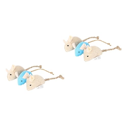 INOOMP 6 Pcs Spielzeug Für Katze Indoor Katzen Interaktive Plüsch Mäuse Spaß Design Für Katze Teaser INOOMP 6 Pcs Spielzeug Für Katze Indoor Katzen Interaktive Plüsch Mäuse Spaß Design Für Katze Teaser von INOOMP
