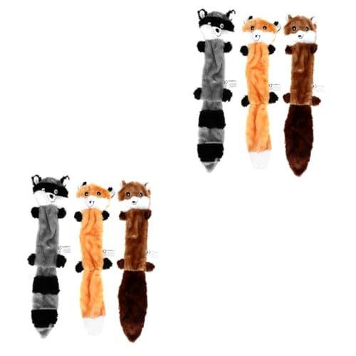 INOOMP 6 STK Sound-Spielzeug Für Haustiere Langlebiges Kauspielzeug -plüsch Zahnen Dogman-Spielzeug Hund Quietscht Plüschtier Interaktive Tiere Plüsch Hund Stoff Hündchen INOOMP 6 STK Sound-Spielzeug Für Haustiere Langlebiges Kauspielzeug -plüsch Zahnen Dogman-Spielzeug Hund Quietscht Plüschtier Interaktive Tiere Plüsch Hund Stoff Hündchen von INOOMP