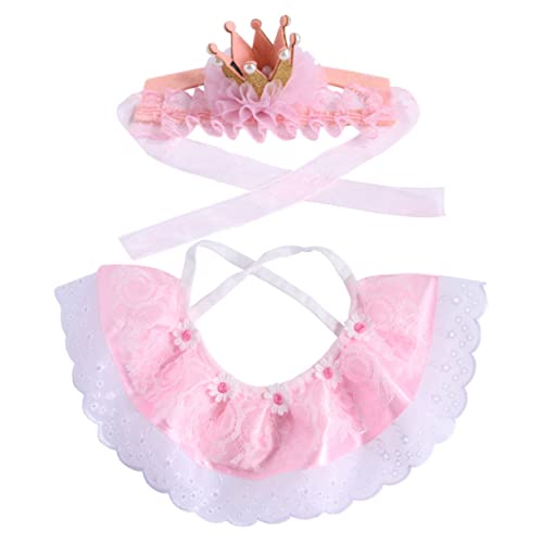 INOOMP 6 STK Tiergeburtstagskostüme Hundehalsband für Welpen Spitzenkragen für Haustiere Katzengeburtstagsmütze Hüte Kleider Hundeschal Hundegeburtstagskrone Hut Stirnband Kleidung Rosa INOOMP 6 STK Tiergeburtstagskostüme Hundehalsband für Welpen Spitzenkragen für Haustiere Katzengeburtstagsmütze Hüte Kleider Hundeschal Hundegeburtstagskrone Hut Stirnband Kleidung Rosa von INOOMP