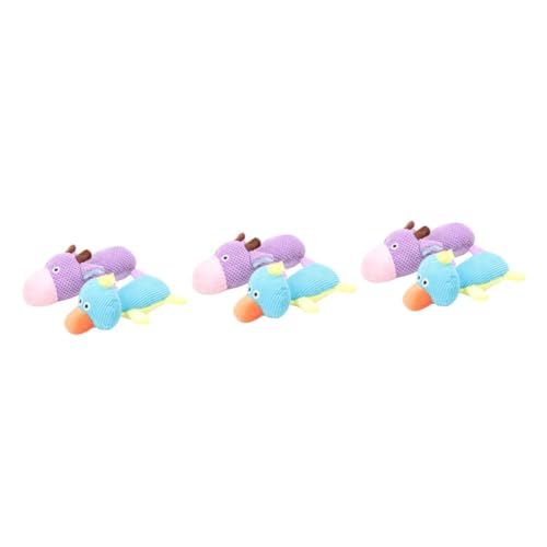 INOOMP 6stücke Plüsch-hundespielzeug Mit Quietschfunktion Cartoon-kühe Und Enten Zahnpflege-spielzeuge Für Hunde Weiche Waschbare Plüschmaterialien Für Spielerisches Training Und von INOOMP