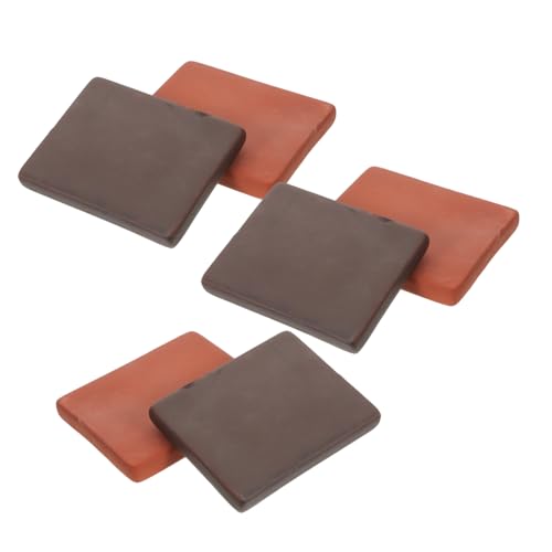 INOOMP 6 Stück Handgefertigte Keramikziegel Langlebig für Schildkrötenlebensraum Terrarienlandschaft Vielseitig als Sonnenplatz Kletterzone und Natürliche Dekoration von INOOMP