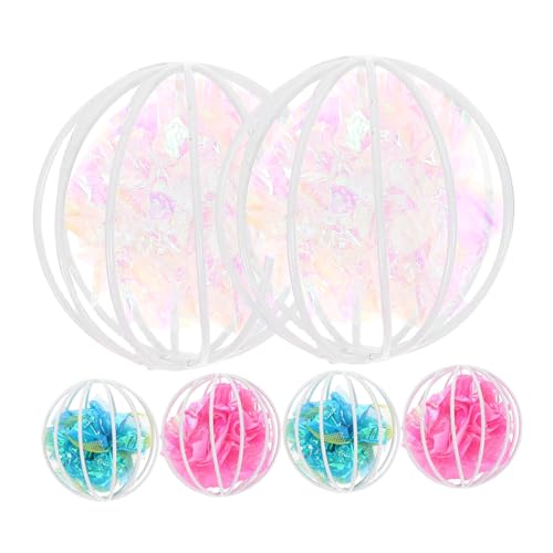 INOOMP 6 Stück Katzenspielzeug mit Käfigball Haustierspielzeug Crinkle-Bälle für Katzenspielzeug Fangball für Haustierkatzen Haustier -Tease -Ball Crinkle Cat Toy Eisen INOOMP 6 Stück Katzenspielzeug mit Käfigball Haustierspielzeug Crinkle-Bälle für Katzenspielzeug Fangball für Haustierkatzen Haustier -Tease -Ball Crinkle Cat Toy Eisen von INOOMP