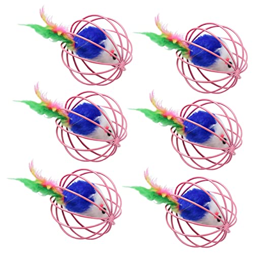 INOOMP 6stücke Katzen Spielzeug Mäuse Plüsch Teaser Bälle Farbe Zufällig Interaktives Katzenspielzeug Für Neugierige Katzen Mit Geräusch Und Realistischer Mäuseoptik INOOMP 6stücke Katzen Spielzeug Mäuse Plüsch Teaser Bälle Farbe Zufällig Interaktives Katzenspielzeug Für Neugierige Katzen Mit Geräusch Und Realistischer Mäuseoptik von INOOMP