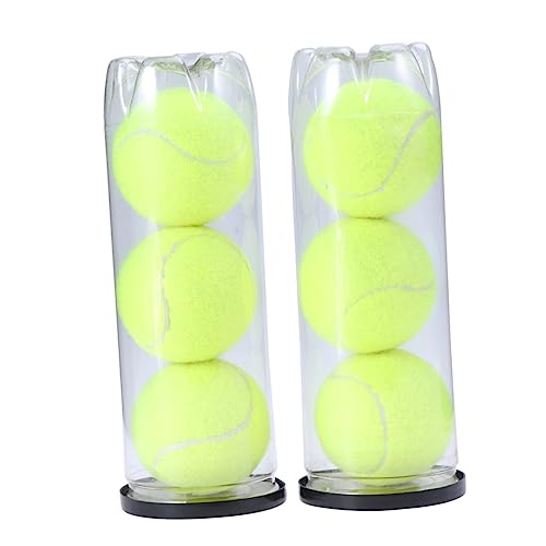 INOOMP 6st Tennisbälle Können Tennisbälle Für Haustiere Normale Tennisbälle Vakuumeimer Hohe Elastizität von INOOMP