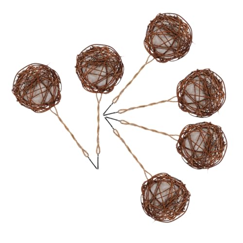 INOOMP 6 Stück Papagei Kauspielzeug Papageienspielzeug Bird -Shredding - Toszeug für Vögel suchen Vogelspielzeug kauen Papageien-Seilschaukel-Hängespielzeug Rattan INOOMP 6 Stück Papagei Kauspielzeug Papageienspielzeug Bird -Shredding - Toszeug für Vögel suchen Vogelspielzeug kauen Papageien-Seilschaukel-Hängespielzeug Rattan von INOOMP