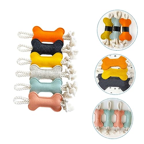 INOOMP 6 Stück Teiliges Hundekauspielzeug aus Robustem Material Zahnfreundlich und Beißfest Naturnahe Knochenform zur Stressreduzierung für Spielende und Kauende Hunde zur Zahnreinigung INOOMP 6 Stück Teiliges Hundekauspielzeug aus Robustem Material Zahnfreundlich und Beißfest Naturnahe Knochenform zur Stressreduzierung für Spielende und Kauende Hunde zur Zahnreinigung von INOOMP