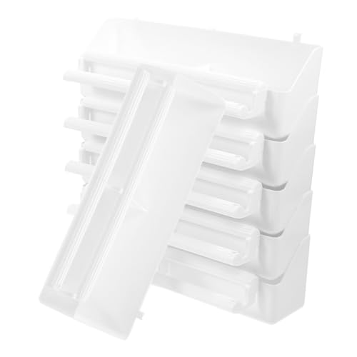 INOOMP 6 Stück Teiliges Vogelfutternapf Langlebigem PP Rutschfestes Design für Stabile Tauben Vogelkäfig fütterung Leicht zu Reinigen Geräumig für Mehrere Vögel Gleichzeitig von INOOMP