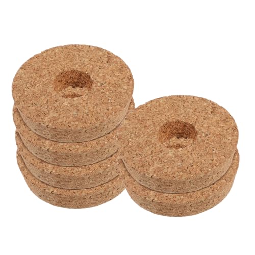 INOOMP 6 Stück Vase Mit Löchern Hydroponische Vasendeckel Deckel Für Hydrokultur-pflanzgefäße Brown Kork von INOOMP