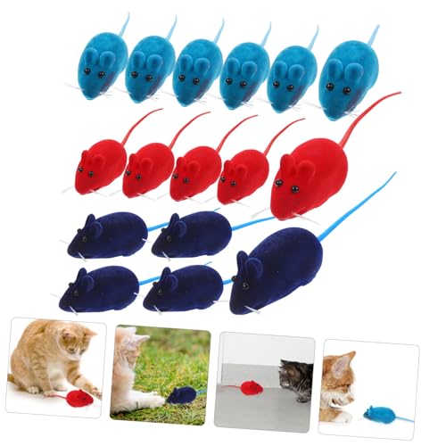 INOOMP 60 STK Beflockte Für Katze Mäuse-katzenspielzeug Katzenspielzeug Für Wohnungskatzen Katze Katzenminze Spielzeug Katzenspielzeug Quietschende Mäuse Vinyl Hauskatze Haustier INOOMP 60 STK Beflockte Für Katze Mäuse-katzenspielzeug Katzenspielzeug Für Wohnungskatzen Katze Katzenminze Spielzeug Katzenspielzeug Quietschende Mäuse Vinyl Hauskatze Haustier von INOOMP