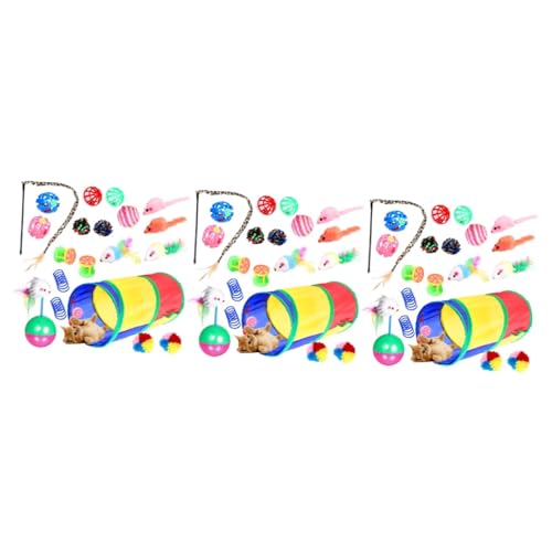 INOOMP 60 STK Katzenspielzeug Katzentunnel Für Wohnungskatzen Groß Crinkle-bälle Für Katzen Spielzeug Für Katzen Katzenzubehör Katzen- -Spielzeug Kätzchen Spielzeugball Plastik INOOMP 60 STK Katzenspielzeug Katzentunnel Für Wohnungskatzen Groß Crinkle-bälle Für Katzen Spielzeug Für Katzen Katzenzubehör Katzen- -Spielzeug Kätzchen Spielzeugball Plastik von INOOMP
