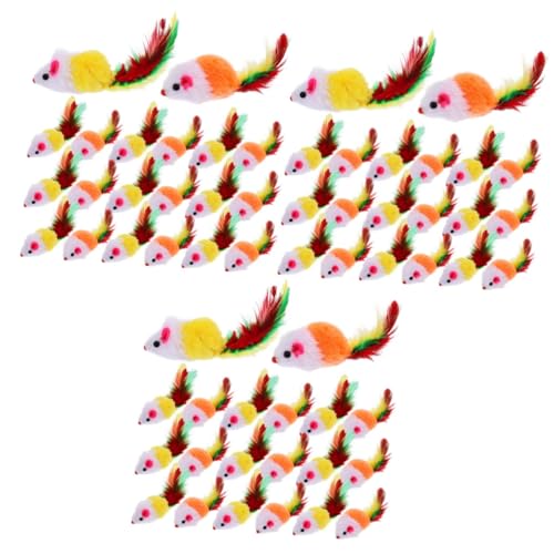 INOOMP 60 STK Spielzeug für Haustiere Fellrasselnde Mäuse Schwänze Spielzeug interaktives Spielzeug funnytoys Fun Toy Plüschtier Spielzeuge Katzenspielzeug singen Kätzchen Feder Hauskatze INOOMP 60 STK Spielzeug für Haustiere Fellrasselnde Mäuse Schwänze Spielzeug interaktives Spielzeug funnytoys Fun Toy Plüschtier Spielzeuge Katzenspielzeug singen Kätzchen Feder Hauskatze von INOOMP