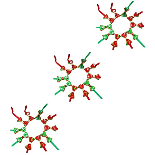 INOOMP 60 Stück Halsband In Schleifenform Für Haustiere Halskette Fliege Halsband Mit Weihnachtsmotiv Partyzubehör INOOMP 60 Stück Halsband In Schleifenform Für Haustiere Halskette Fliege Halsband Mit Weihnachtsmotiv Partyzubehör von INOOMP