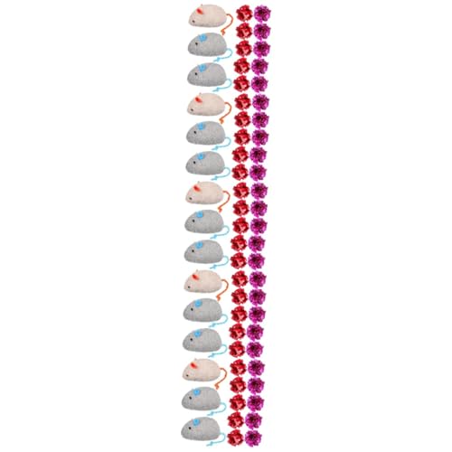 INOOMP 65 STK Spielzeug The Thrill thrille activuty cat Toys essinstinkt Play Katzenbälle Knisterbälle Katzenminze Katzensachen Plüschtier kleine Hauskatze Frettchen Baumwollfüllung von INOOMP