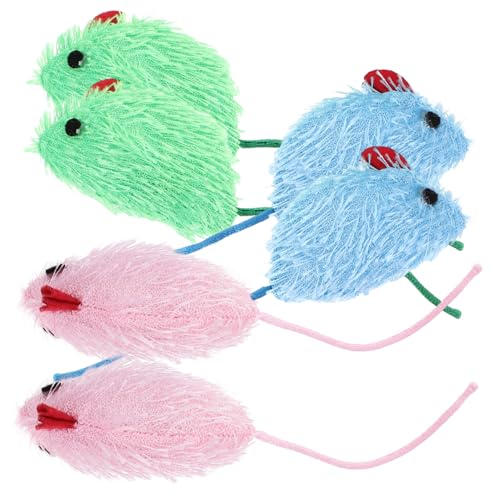 INOOMP 6stücke Plüsch Katzen Mäuse Spielzeuge Interaktives Katzenspielzeug Aktivität Weiche Realistische Mäuse Für Indoor-Katzen INOOMP 6stücke Plüsch Katzen Mäuse Spielzeuge Interaktives Katzenspielzeug Aktivität Weiche Realistische Mäuse Für Indoor-Katzen von INOOMP