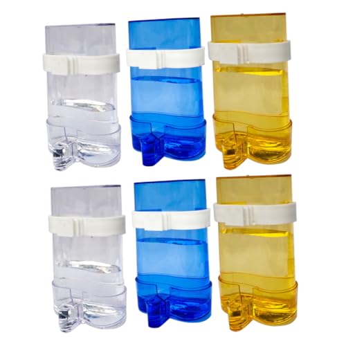 INOOMP 6Stücke Automatischer Wasserspender für Papageien Teiliges Buntem für Fütterung und Wasserzufuhr von Vögeln Langlebig von INOOMP