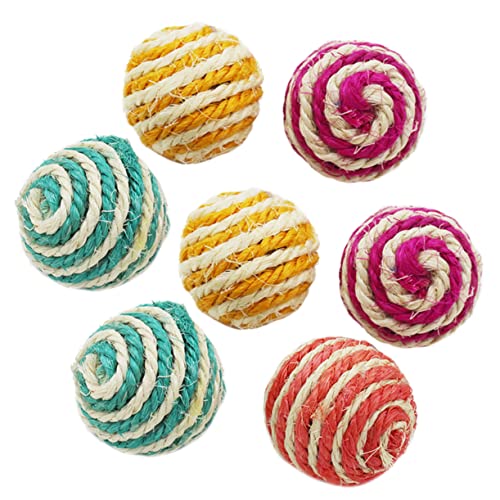 INOOMP 7 Stück Sisal Bälle Kauspielzeug Für Katzen Katzenball Spielzeug Katzen Teaser Spielzeug Katzenspielzeug Heimtierbedarf Katzenspielzeugbedarf Katzenspielspielzeug INOOMP 7 Stück Sisal Bälle Kauspielzeug Für Katzen Katzenball Spielzeug Katzen Teaser Spielzeug Katzenspielzeug Heimtierbedarf Katzenspielzeugbedarf Katzenspielspielzeug von INOOMP