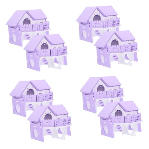 INOOMP 8 STK Hamster Doppel Villa Hamsterhaus Versteck Hamsterverstecke Rattenhaus Rattenkäfig-versteck-Villa Hamsterhütte Meerschweinchenställe Hamsterkäfig PVC Holzhaus Goldener Bär INOOMP 8 STK Hamster Doppel Villa Hamsterhaus Versteck Hamsterverstecke Rattenhaus Rattenkäfig-versteck-Villa Hamsterhütte Meerschweinchenställe Hamsterkäfig PVC Holzhaus Goldener Bär von INOOMP