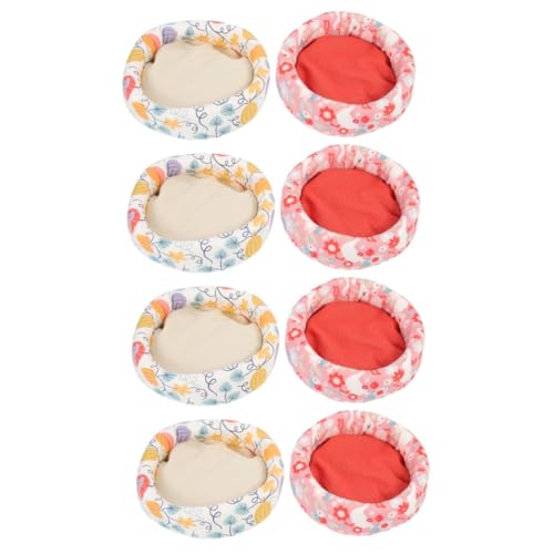 INOOMP 8 STK Hamsternest Hamsterhaus Igel-Kühlkissen Hamster Eisbett kühlmatte Hamster Hamster-Kühlmatten Haustier Schlafmatten kühlendes Hamsterbett Kühlmatte für Hamster Baumwolle von INOOMP