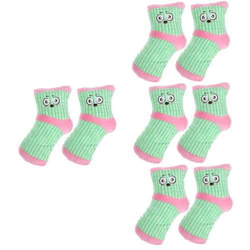 INOOMP 8stücke Cartoon Plüschsocken Hundespielzeug Für Welpen Interaktives Kauspielzeug Mit Quietscher Weiches Langlebiges Spielzeug Zum Zähneputzen Und Spielen Für Kleine Hunde von INOOMP