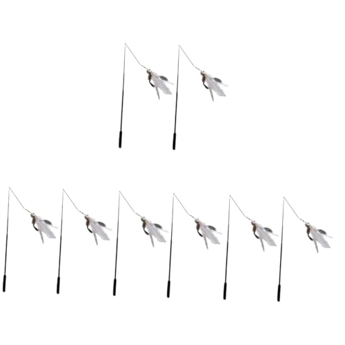 INOOMP 8stücke Katzenangeln Mit Teleskopierbarem Stab Und Bunten Federn Interaktives Spielzeug Für Katzen Und Kätzchen Bewegung Und Spielspaß INOOMP 8stücke Katzenangeln Mit Teleskopierbarem Stab Und Bunten Federn Interaktives Spielzeug Für Katzen Und Kätzchen Bewegung Und Spielspaß von INOOMP