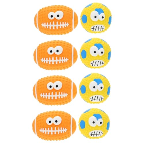 INOOMP 4sets Hundespielzeug Quietschendes Hundekauspielzeug Verschleißfestes Hundespielzeug Interaktives Welpenspielzeug 2pcs * 4 von INOOMP