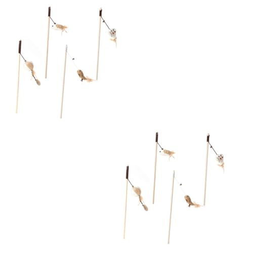 INOOMP 8stücke Teiliges Katzenangel-spielzeugset Mit Holzgriff Und Plüschanhänger Interaktives Katzenspielzeug Mit Glocke Aktivität Und Spielzeit Für Katzen Gemischte Designs INOOMP 8stücke Teiliges Katzenangel-spielzeugset Mit Holzgriff Und Plüschanhänger Interaktives Katzenspielzeug Mit Glocke Aktivität Und Spielzeit Für Katzen Gemischte Designs von INOOMP