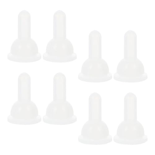 INOOMP 8 Stück Zubehör Für Schnuller Für Haustiere Taube Nippel Haustiernippel Ziegen-säugenippel Fütterungsnippel Für Kätzchen Weiß Kieselgel INOOMP 8 Stück Zubehör Für Schnuller Für Haustiere Taube Nippel Haustiernippel Ziegen-säugenippel Fütterungsnippel Für Kätzchen Weiß Kieselgel von INOOMP