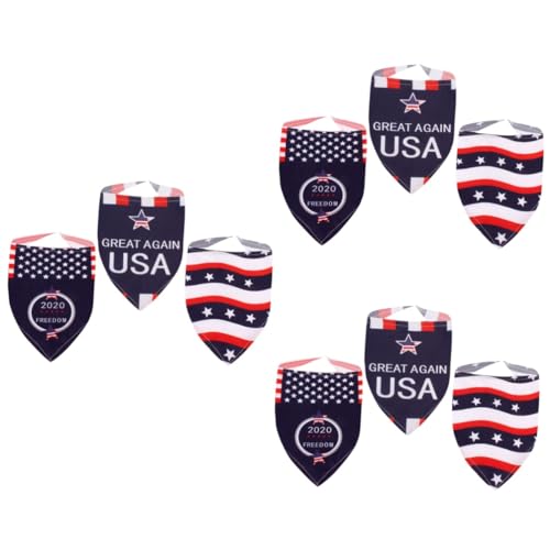 INOOMP 9 STK Haustier-Dreieck-Lätzchen jahrestage Hunde Kuscheltier Amerikaner Flagge patriotische Hundehalstücher Flaggenbandana Hundehalstuch mit amerikanischer Flagge Hundehalsband INOOMP 9 STK Haustier-Dreieck-Lätzchen jahrestage Hunde Kuscheltier Amerikaner Flagge patriotische Hundehalstücher Flaggenbandana Hundehalstuch mit amerikanischer Flagge Hundehalsband von INOOMP