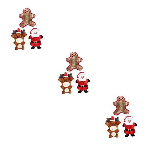 INOOMP 9 STK Haustier Spielzeug Haustier Weihnachtsplüschpuppe Interactive Dog Toys pet Mate Weihnachtssto Kauspielzeug für Hunde Kauspielzeug für Haustiere INOOMP 9 STK Haustier Spielzeug Haustier Weihnachtsplüschpuppe Interactive Dog Toys pet Mate Weihnachtssto Kauspielzeug für Hunde Kauspielzeug für Haustiere von INOOMP