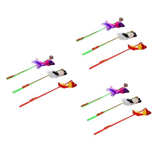 INOOMP 9stücke Katzenangel Spielzeugset Teiliges Interaktives Katzenspielzeug Für Aktives Spielen Und Training Fördert Die Beweglichkeit Und Stärkt Die Bindung Zwischen Katze Und INOOMP 9stücke Katzenangel Spielzeugset Teiliges Interaktives Katzenspielzeug Für Aktives Spielen Und Training Fördert Die Beweglichkeit Und Stärkt Die Bindung Zwischen Katze Und von INOOMP