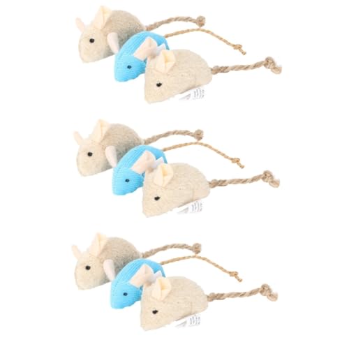 INOOMP 9 STK Katze Teaser Flauschige Kuscheltiere Mäuse Spielzeug Plüschratte katzenspielzeug interaktives Spielzeug Plüschtier Spielzeuge Spielzeug für Haustiere beissen Katzengras INOOMP 9 STK Katze Teaser Flauschige Kuscheltiere Mäuse Spielzeug Plüschratte katzenspielzeug interaktives Spielzeug Plüschtier Spielzeuge Spielzeug für Haustiere beissen Katzengras von INOOMP