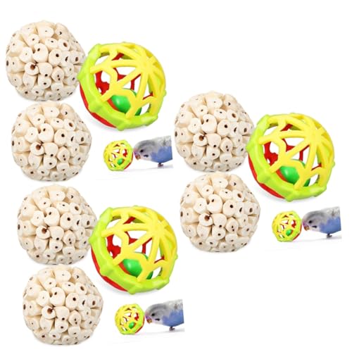 INOOMP 9 STK Vogel Spielzeugball Vogelspielzeug Vogelfußspielzeug Papageienspielzeug Sittichspielzeug Spielzeug Für Vogelkäfige Spielzeug Für Papageienkäfige Vogelbälle Anlage INOOMP 9 STK Vogel Spielzeugball Vogelspielzeug Vogelfußspielzeug Papageienspielzeug Sittichspielzeug Spielzeug Für Vogelkäfige Spielzeug Für Papageienkäfige Vogelbälle Anlage von INOOMP