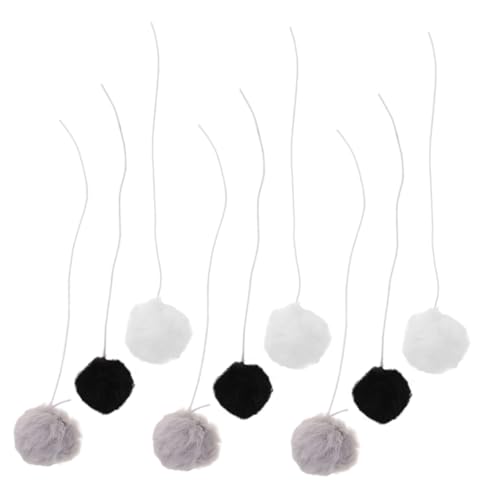 INOOMP 9 Stück Katzenkratzbaum-Plüschball kleine Spielzeuge innen neckender Katzenball Katze necken Ball Katzenspielzeug necken interaktives Kätzchenspielzeug Haustierjagdspielzeug Bommel INOOMP 9 Stück Katzenkratzbaum-Plüschball kleine Spielzeuge innen neckender Katzenball Katze necken Ball Katzenspielzeug necken interaktives Kätzchenspielzeug Haustierjagdspielzeug Bommel von INOOMP