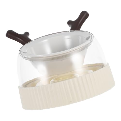 INOOMP Keramischer Anti- -futternapf Für Katzen Und Hunde Neigbarer Slow Feeder Für Stressfreies Fressen Als Futter Und Wassernapf Leicht Zu Reinigen Mit Geweih-Design von INOOMP