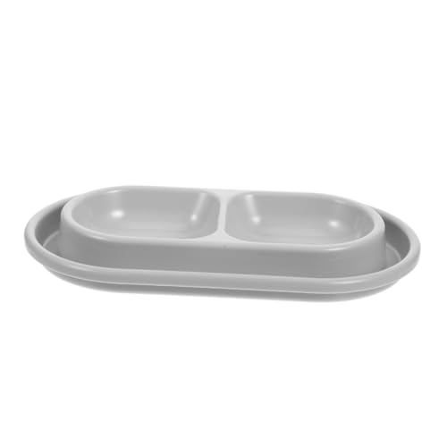 INOOMP Antibakterieller Doppelnapf für Katzen und Hunde Ameisenschutz Futterschale mit Doppeltem Fach für Futter und Wasser Stilvolles Modernes Design Geeignet für Indoor und Outdoor von INOOMP