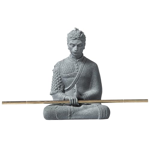 INOOMP Aquarium-Dekor-Ornamente – Wukong-Harz-Skulptur für Fischtank – Abstraktes Mini-Landschaftsornament – Zen-Wukong-Buddha – Betta-Tank-Landschaftszubehör INOOMP Aquarium-Dekor-Ornamente – Wukong-Harz-Skulptur für Fischtank – Abstraktes Mini-Landschaftsornament – Zen-Wukong-Buddha – Betta-Tank-Landschaftszubehör von INOOMP