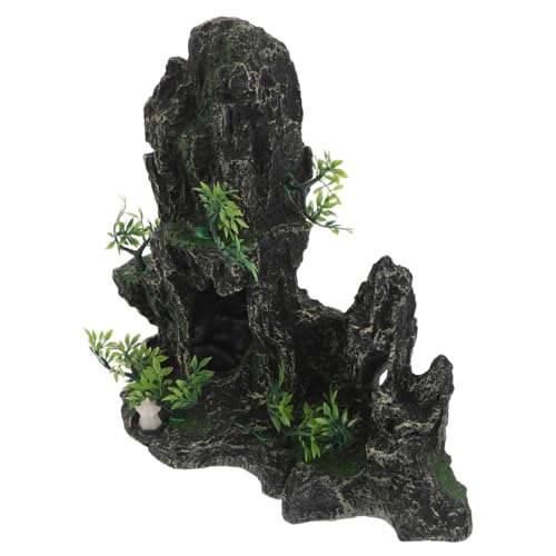 INOOMP Aquarium Dekoration Resin Stein Felsversteck für Garnelen und Betta Fisch Versteck Höhle Natürliche Nachbildung Fisch Tank Ornament Sicher Pflegeleicht INOOMP Aquarium Dekoration Resin Stein Felsversteck für Garnelen und Betta Fisch Versteck Höhle Natürliche Nachbildung Fisch Tank Ornament Sicher Pflegeleicht von INOOMP
