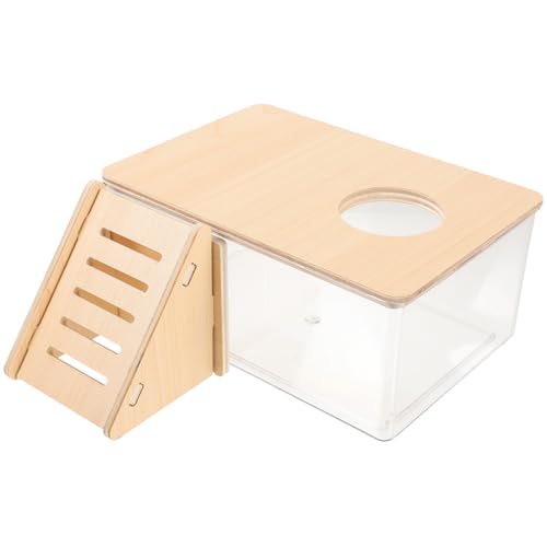 INOOMP Badezimmer Sandbecken Chinchilla Badehaus Hamster Sandbad Sandbad Für Hamster Hamsterbadewanne Hamster Zubehör Gerbil Haustierbehälter Sandkasten Streu Acryl von INOOMP