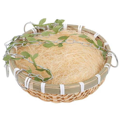 INOOMP Bambusvogelnest Vogelzeltkäfig Vogelstange Vogelbetten Für Sittiche Papageienbarsch Vögel Nest Vogelkäfig Papageienkäfig Papageiung Swing Taubennest Plüschtiernest Metall INOOMP Bambusvogelnest Vogelzeltkäfig Vogelstange Vogelbetten Für Sittiche Papageienbarsch Vögel Nest Vogelkäfig Papageienkäfig Papageiung Swing Taubennest Plüschtiernest Metall von INOOMP