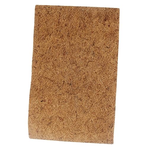INOOMP Bartagamen-substrat Teppich Schlange Bärtiger Drache Sandmatte Für Bartagamen Reptil Schildkrötesubstrat Liner Schildkrötenbettwäsche Kokos Light Brown von INOOMP