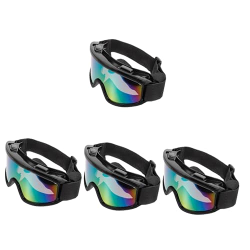 INOOMP 4-teiliges Haustier-brillenset Hundebrille Winddicht Und Uv-beständig Für Hunde Und Katzen von INOOMP