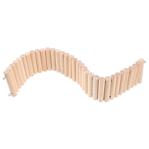 INOOMP Holzbrücke für Hamster Kletterspielzeug 6 X 50 cm Flexible Leiter Sicher Bequem für Kleintiere INOOMP Holzbrücke für Hamster Kletterspielzeug 6 X 50 cm Flexible Leiter Sicher Bequem für Kleintiere von INOOMP