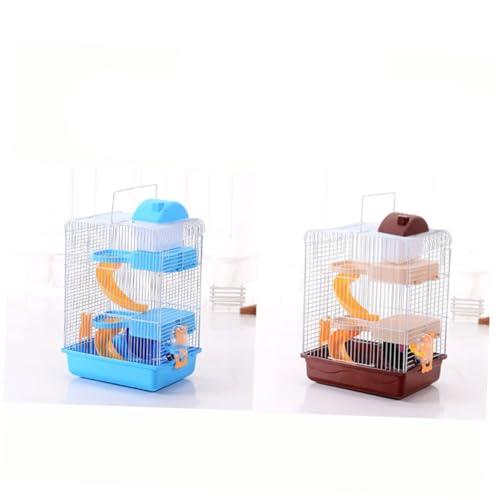 INOOMP Luxuriöser 3-lagiger Hamster-Villa-käfig Stabiler Kunststoff Lustige Rutsche Haustierfreundlich Auslaufsicher Wasserflasche INOOMP Luxuriöser 3-lagiger Hamster-Villa-käfig Stabiler Kunststoff Lustige Rutsche Haustierfreundlich Auslaufsicher Wasserflasche von INOOMP