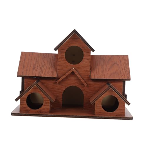 INOOMP Dekoratives Vogelhaus Aus Holz Vogelhaus Mit 6 Löchern Für Den Garten Im Freien – Vogelnistkasten – Wetterbeständig Wertet Die Außendekoration Auf INOOMP Dekoratives Vogelhaus Aus Holz Vogelhaus Mit 6 Löchern Für Den Garten Im Freien – Vogelnistkasten – Wetterbeständig Wertet Die Außendekoration Auf von INOOMP