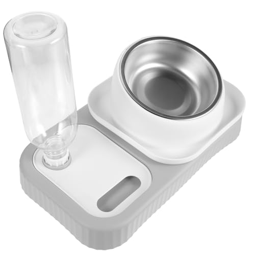 INOOMP Automatischer Futter Und Wasserspender Für Haustiere Dual Bowl Design Für Katzen Und Kleine Hunde rutschfest Und Für Hause Leicht Und Langlebig von INOOMP