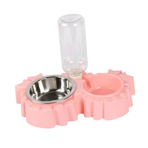 INOOMP Doppelter Futternapf Mit Automatischer Wasserspender Für Katzen Anti-rutsch Design Für Drinnen Und Draußen Fördert Hydration Und Bietet Gesunde Mahlzeiten von INOOMP